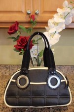 NEW  Hogan  nylon patent leather trim shoulde...