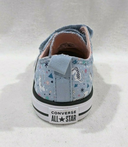Converse Toddler Girl's CTAS 2V OX Multicolor Sneakers-Sz 6/7/8/9/10 NWB 772104F - Picture 5 of 7