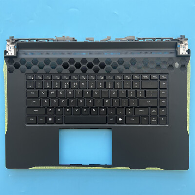 New For Dell Alienware M17 R5 US Keyboard Backlit Palmrest Upper Cover 0VNRXH