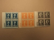 USPS Scott 710 711 712 Washington Bicentennial Issue Plate Block 1932 Mint NH OG
