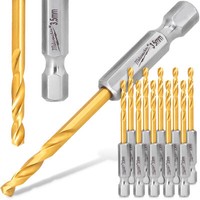10X Metallbohrer Stahlboherer 3,5 Mm Hex Milwaukee Spiralbohrer Edelstahlbohrer