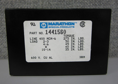 Marathon Kulka 1441560 Power Terminal Block 600V  