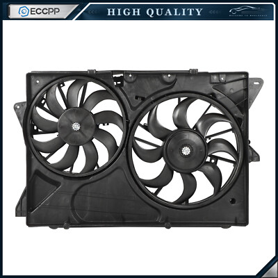 Electric Radiator Condenser Fan Assembly For 2013 2014 2015 16-19 Ford Explorer