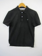 Banana Republic Slim-Fit Pique Polo Shirt Men Medium Black Short Sleeve Preppy