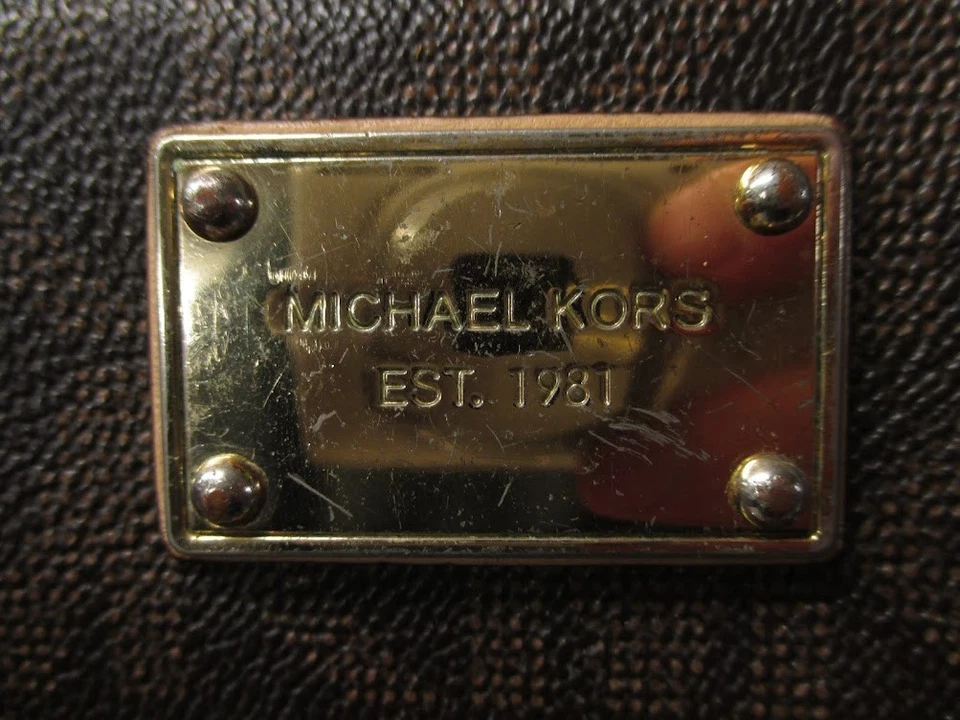 Бумажник Michael Kors коричневый фирменный Jet Set континентальный на молнии вокруг - Изображение 2 из 4