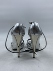 Balenciaga Metallic Silver Strappy Stiletto Sandals Heels Size 38.5 — photo 4