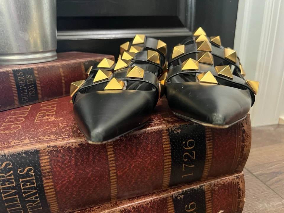 Sandalia Plana Valentino Garavani Cuero Rojo Romano Gladiador EU 38.5 Foto 3 de 4