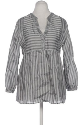 Hallhuber Bluse Damen Oberteil Hemd Hemdbluse Gr. EU 38 Leinen Grau #cl90v6h