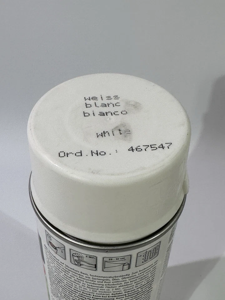 Dupli Color 467547 Hitzefest Weiss 300°C Hitzebeständig 400ml Lackspray - Bild 2 von 4
