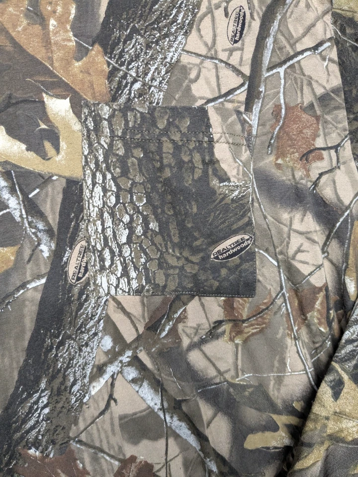 OUTFITTERS RIDGE Mens 3XL Long Sleeve Camo Shirt Hunting Realtree Pattern Cotton - Image 2 of 4