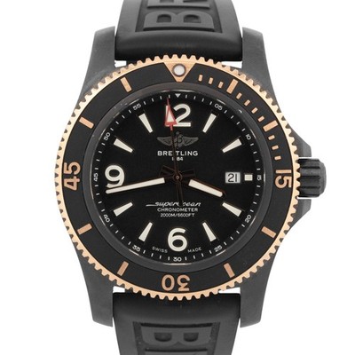 Breitling Superocean BLACK Stainless Steel Two-Tone Rose Gold 46mm U17368
