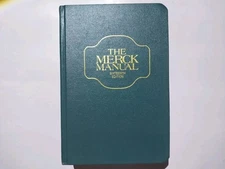 1992 The Merck Manual Sixteenth 16th Edition Thumb Indexed Green HC Book