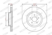 Ferodo Bremsscheiben BelüFtet Vorne FüR Subaru Impreza SchräGheck XV GT GT