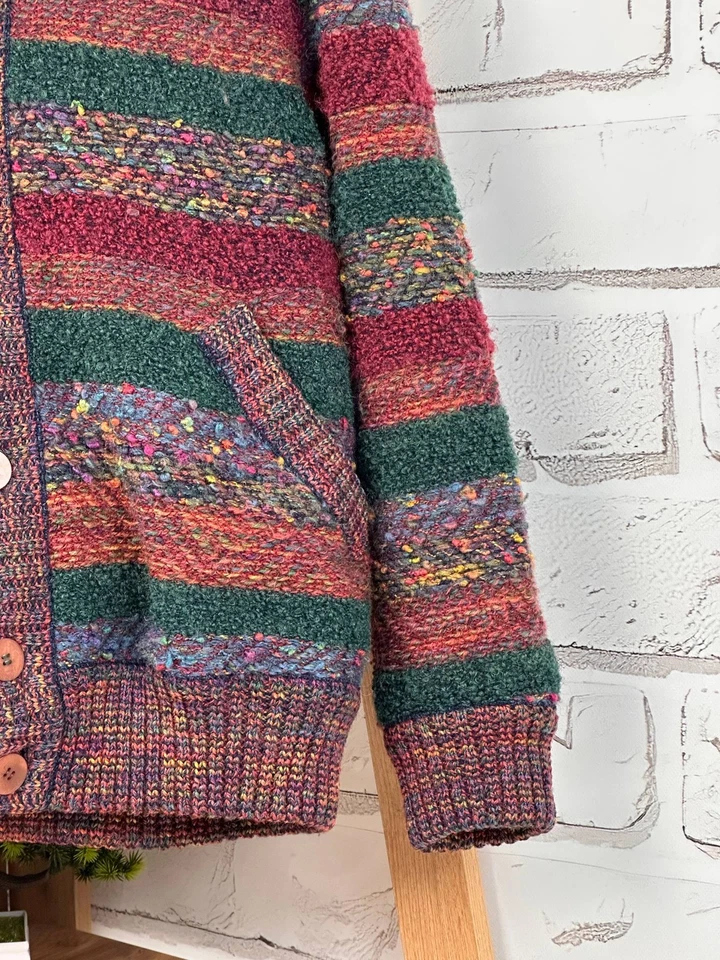 Missoni Bomber Jacket Reversible Heavy Knitted Vintage Multicolor SIZE 50 - Image 2 of 4