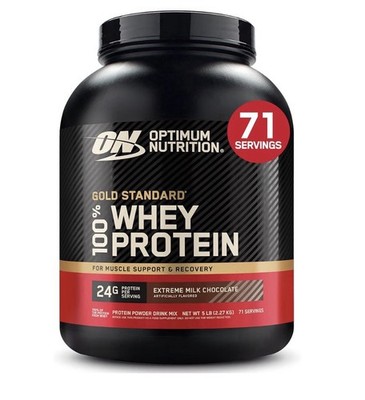 Gold Standard  100% Whey Protein, Extreme Milk Chocolate, 5 lb (2.27 kg)