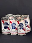 VINTAGE PABST BLUE RIBBON BEER 6 PACK METAL SIGN 22x17 Man Cave Bar