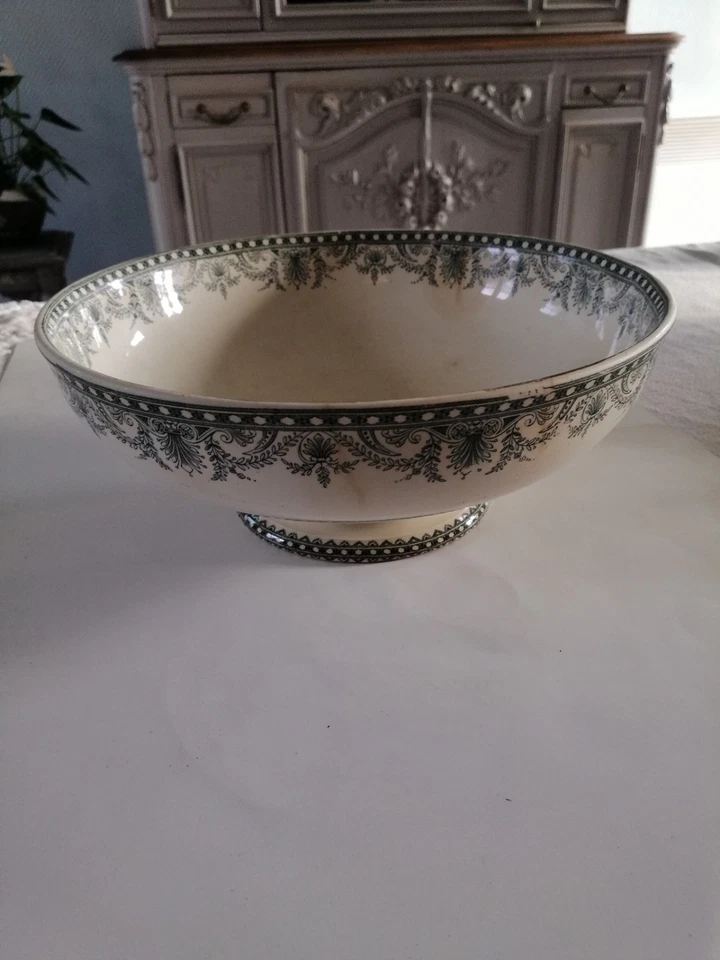 Ancien Saladier Faïence Rare - Photo 2/4