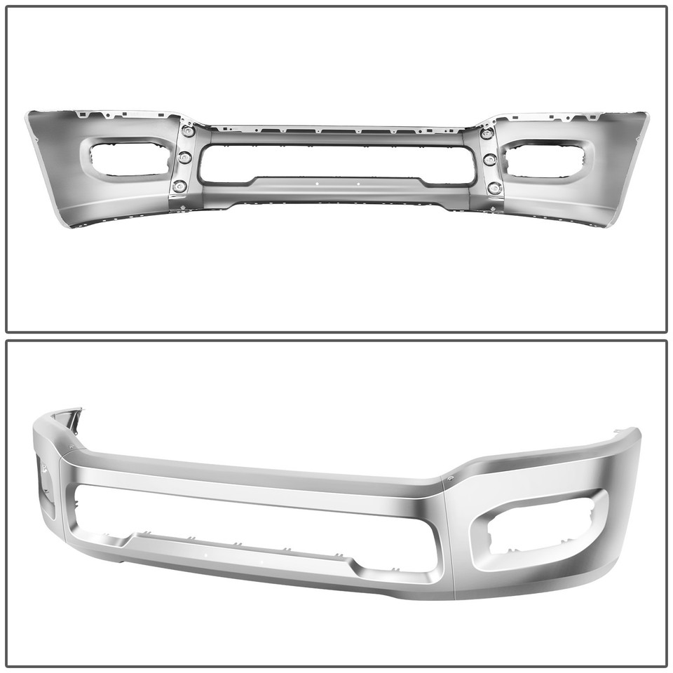For 19-24 Ram 2500 3500 Chrome Steel Front Bumper Face Bar w/ Fog Lamp