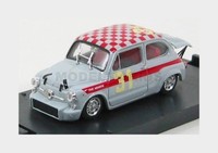 Brumm R369C Fiat 600 Abarth 1000 Berlina N 31 4H Monza 1966 L.Cella Grau Rot