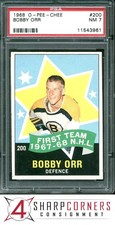 1968 O-PEE-CHEE #200 BOBBY ORR BRUINS HOF PSA 7