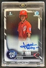 2016 Bowman Chrome Juan Soto Auto Autograph 1st Prospect #CPA-JS Nationals