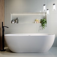 Freestanding Double Ended Bath - Lisbon - 1400mm 1545mm 1645mm & 1800mm Sizes
