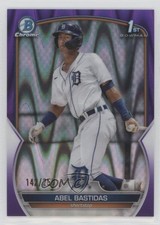 2023 Bowman Chrome Prospects Purple RayWave Refractor 142/250 Abel Bastidas 0w1l