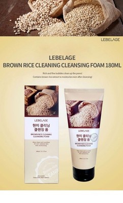 Lebelage Brown Rice Extract Cleansing Foam Moisturizing Trouble Calming 180ml