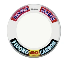 Trik Fish WSO50Y05001 Fluorocarbon Leader Wrist Spool 50lb 50yd Clear