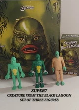 Creature From The Black Lagoon SUPER7 Blind Box 4" Figure LOOSE SET of 3