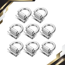 8 Set Metal Bag Connector with D Ring 18mm Purse Bridge Hanger Buckle with Screw