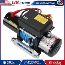 12000lb Electric Winch 12 Volt Dc Synthetic Fiber Rope Waterproof Control Box 12000lb Electric Winch 12 Volt Dc Synthetic Fiber Rope Waterproof Control Box