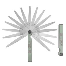 2Stk 17 Klingen F&uuml;hlerlehre (0.05-1.0mm)Dicke 100mm Gauge L&uuml;cke Messwerkzeug