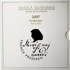 [#1511043] Slovenia, 1 Cent to 2 Euro, BU, 2007, Rome, MS