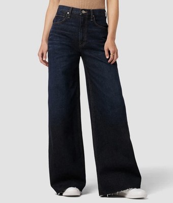 $245 Hudson James High Rise Wide Leg Jeans