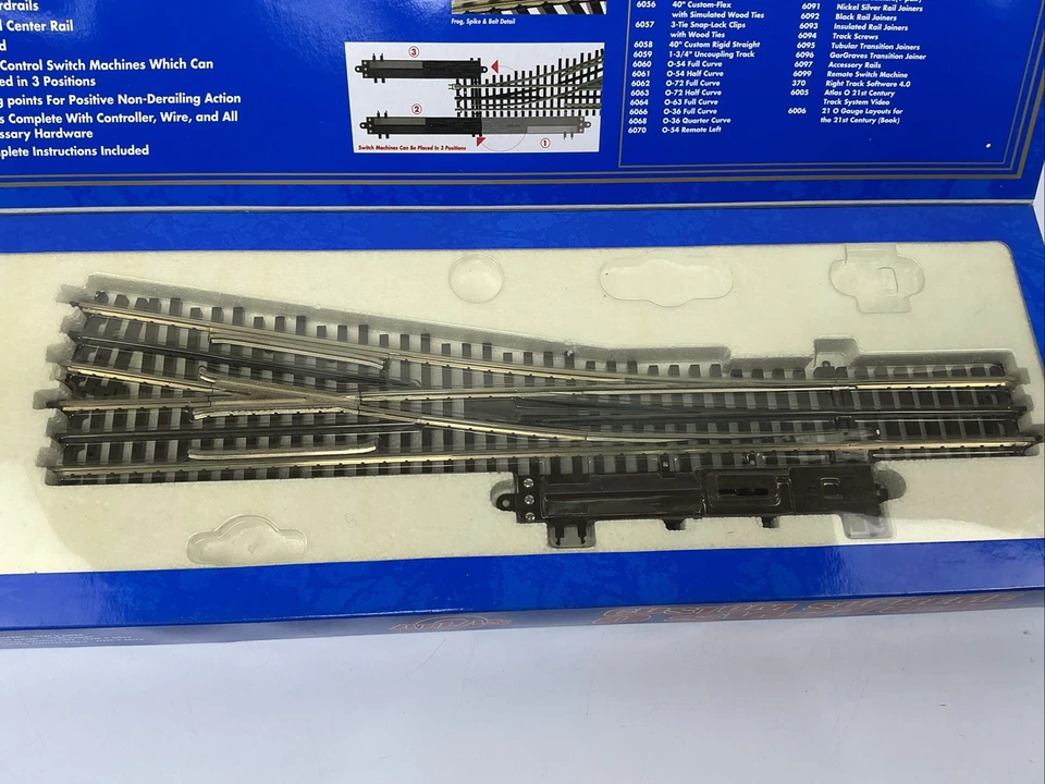Atlas O Guage 21st Century Track System #5 Turnout Right Hand Item# 6025 - Image 2 of 4