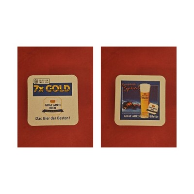 Graf Arco 7 x Gold Brauerei Bierdeckel Beermat