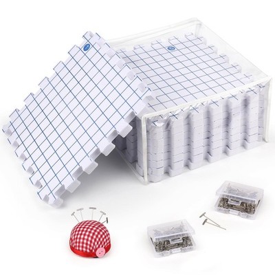 Spannmatten Stricken mit 200 TNadeln, 9 Stück Blocking Mats for Knitting, Dic...