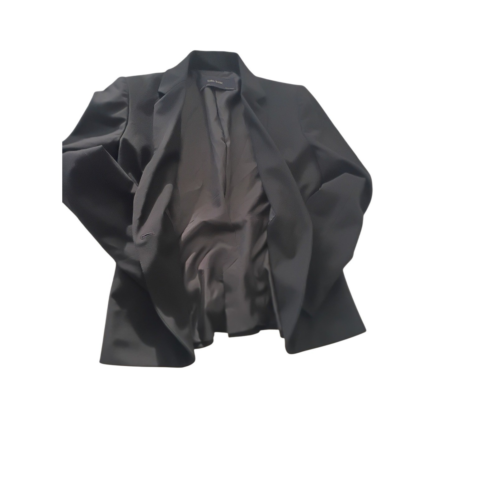 ZARA BASIC Black One Button Blazer Jacket Women U… - image 9