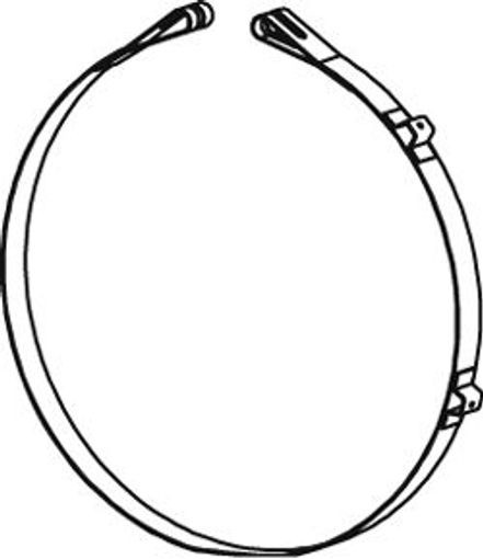 Fits DINEX DIN64891 Rubber Mount, muffler DIN64891 Exhaust system clasp fits: R