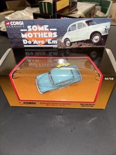 Corgi 1:43 MORRIS MINOR "SOME MOTHERS Do 'AVE' Em" TV Movie Model Car Nib