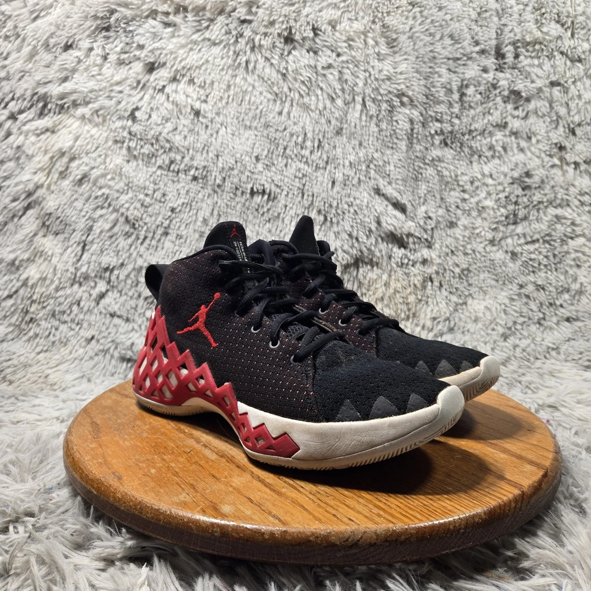 Jordan Jumpman Diamond Mid Black University Red for Sale