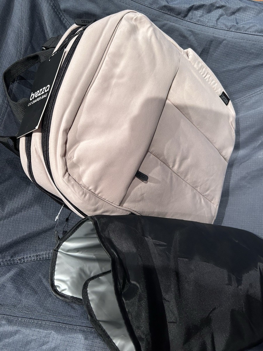 Baby Brezza Quilted Puffer Backpack Diaper Bag - Taupe New  display picture 3