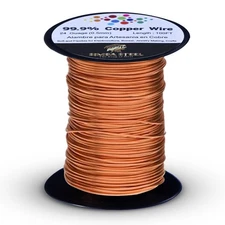 Copper Wire 99.9% Pure - Choose 12 To 24 Ga, 55FT to 127FT,  Jewelry, DIY, Craft