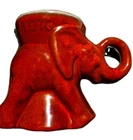 VINTAGE FRANKOMA POTTERY POLITICAL GOP ELEPHANT MUG CUP 1976