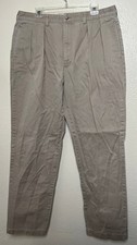 Polo Ralph Lauren Pants Mens 36x34 36x33 Beige Andrew Pleated Tuck Vintage