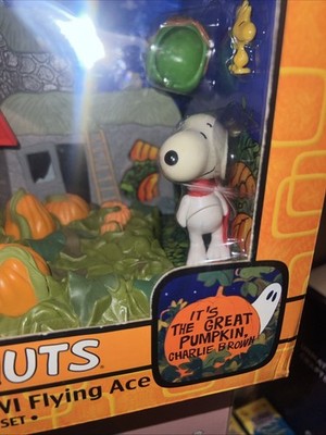 すぬ Peanuts Halloween Snoopy WW1 Flying Ace Playset Memory Lane Great