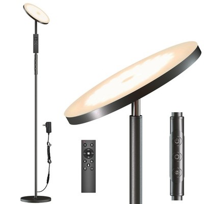 Super Bright Floor Lamp for Living Room, Stepless Dimmable LED Standing Lamp ...