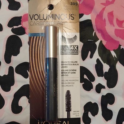 L'Oréal Voluminous Mascara Carbon Black Waterproof Smudge Proof Volumizing 395