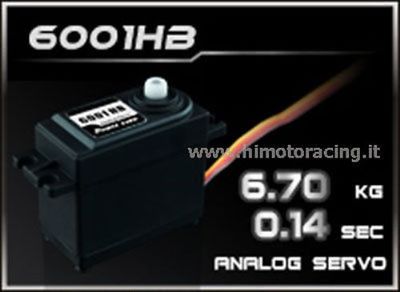 6001HB Servo Analog Von 6.7 KG 0.14 Sec High Speed Power HD Analog 4,8V/6V